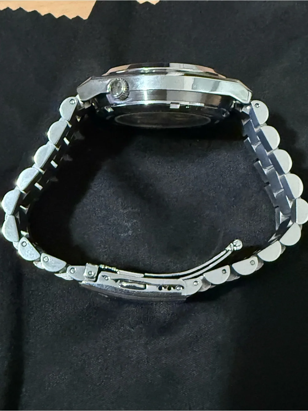 Citizen Men's Watch with Green Sunburst Dial and Silver Bracelet
